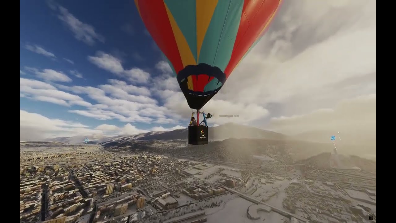 Hier mein 2. Ballon Flug/Fahrt mit MSFS 2024 Er war SUPER!