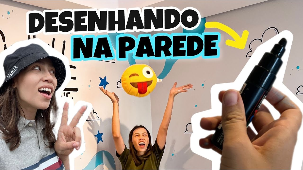 Desenhando em todas as paredes do quarto de uma fã! Ela gostou? | Karol Stefanini