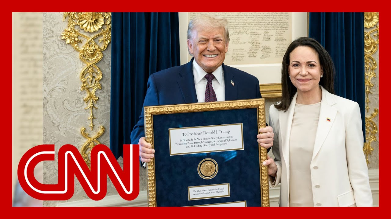 Venezuela's Machado gives Trump her Nobel Peace Prize medal