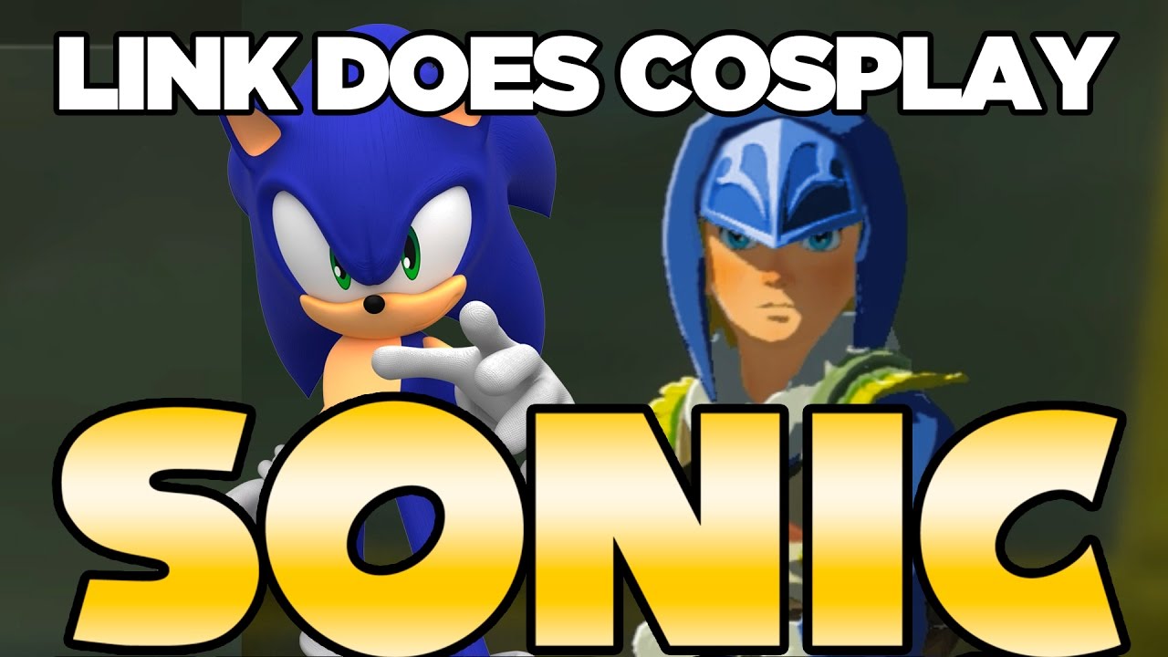 Link Does COSPLAY! SONIC The Hedgehog Cosplay in Breath of the Wild | Austin John Plays