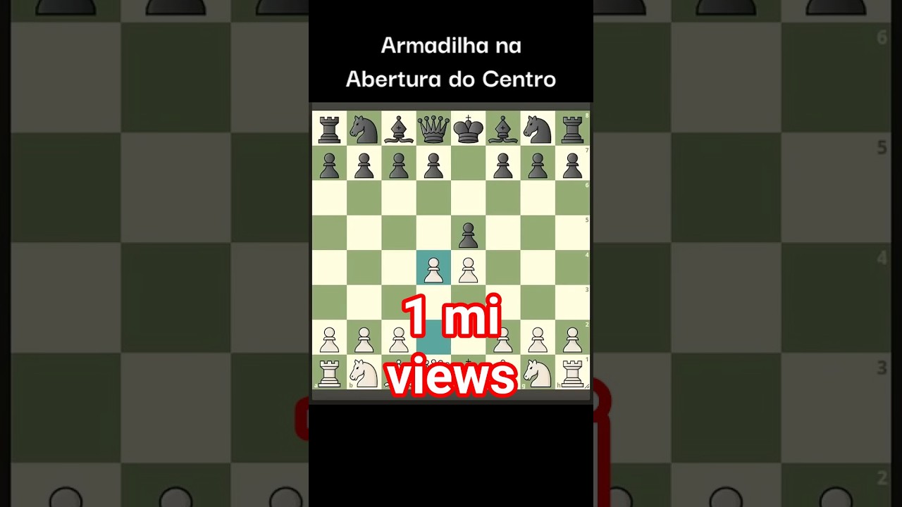 INCR&Iacute;VEL ARMADILHA NA ABERTURA DO CENTRO #Xadrez #Chess #ajedrez