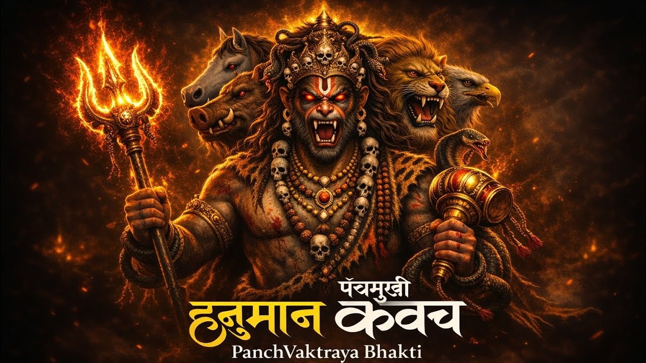 Panchmukhi Hanuman Kavach | पंचमुखी हनुमान कवच | MOST POWERFULL Hanuman Kavach Mantra for Protection