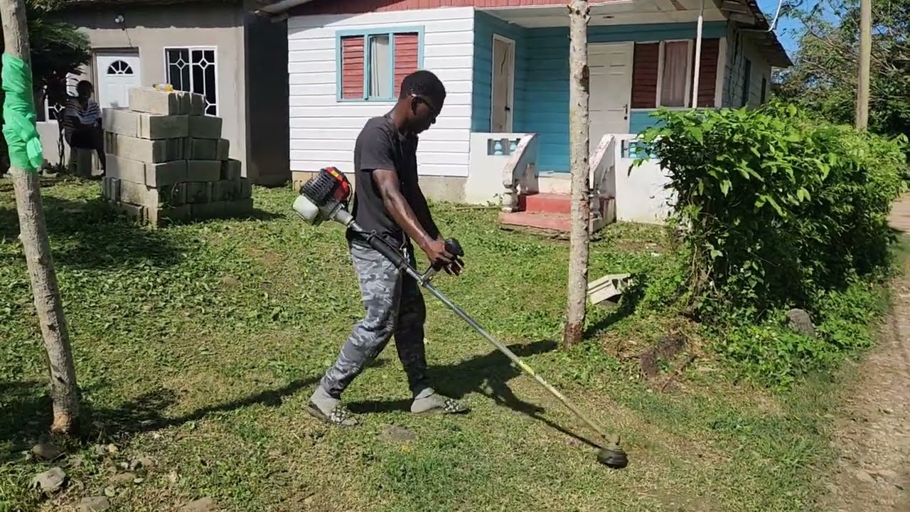 my first payment for cutting a yard | i gave it to my grandparents