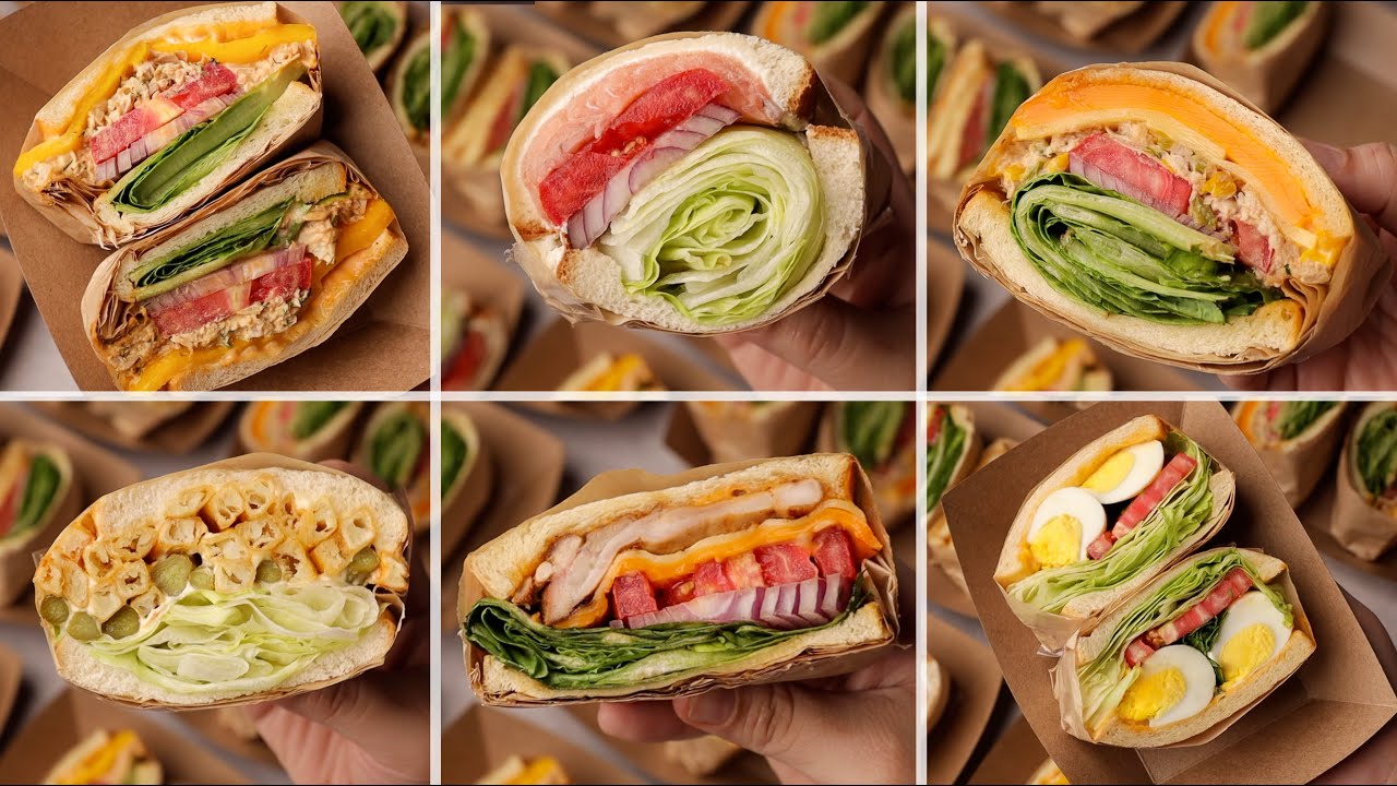 للمحتارين في العشا🤔 9 افكار سندوتشات تناسب حر الصيف 🌭🥪..!!؟؟