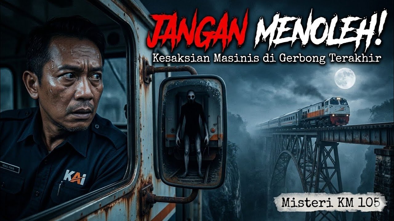 Misteri Gerbong Terakhir di Jembatan KM 105 #HororIndonesia #MisteriKereta #folkhorrorindonesia