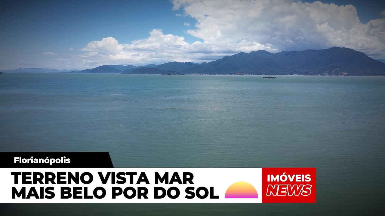 Terreno de 364m² com linda vista para o mar e a 160 metros da praia - Tapera - Florianópolis/SC