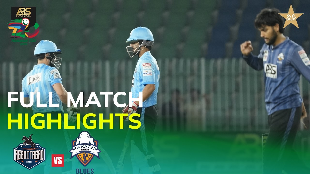 Full Highlights | Abbottabad vs Karachi | ABS Developers National T20 Cup | MZA1K