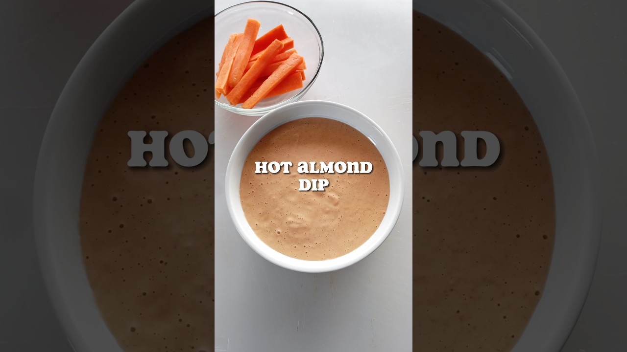 HOT ALMOND DIP 🌶️ #shorts #vegan #almond #dips #hotsauce #spicy #spicyfood #hotfood #veganrecipes