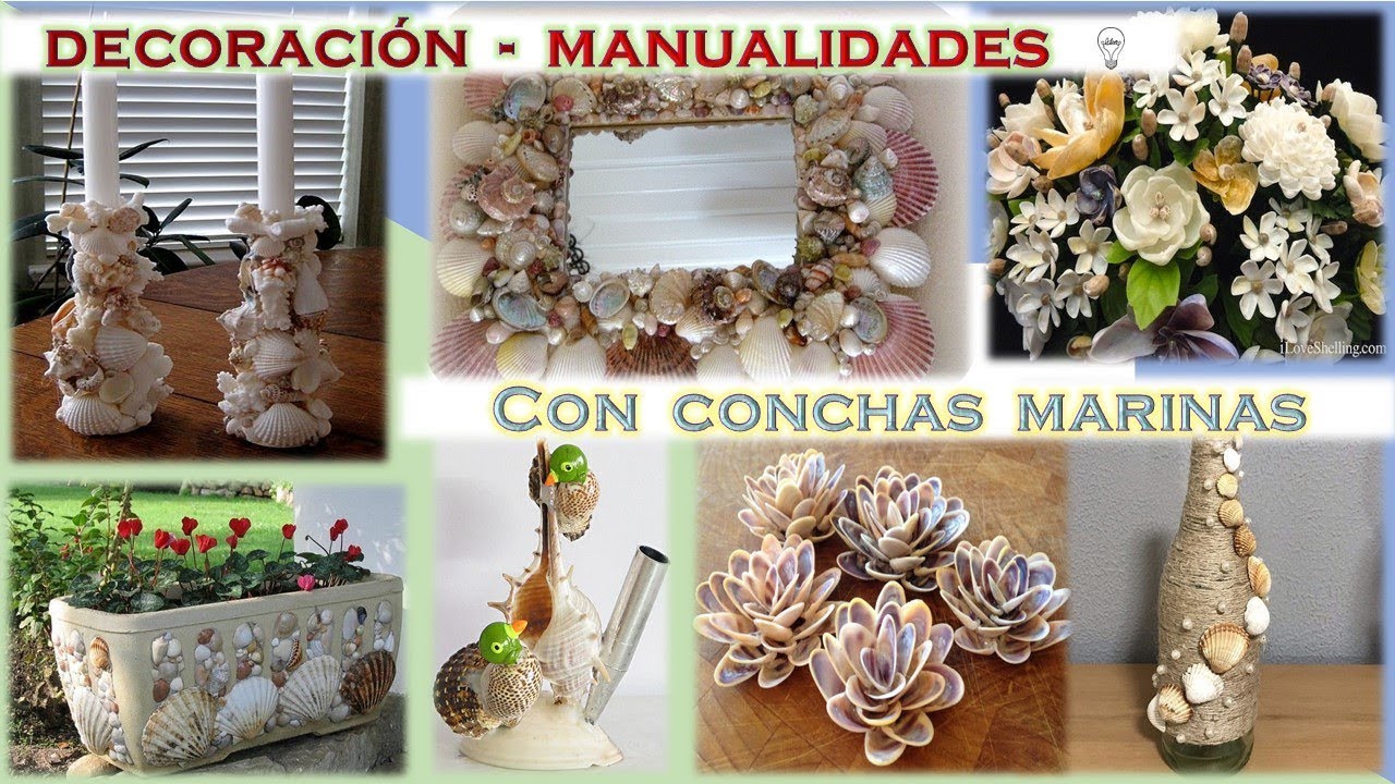 Decoración con conchas marinas 💖
