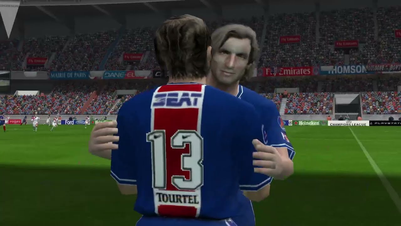 PSG vs Sparta Praha (Prague) ,  UCL , PES 6 2006 , Playstation PS2/PC