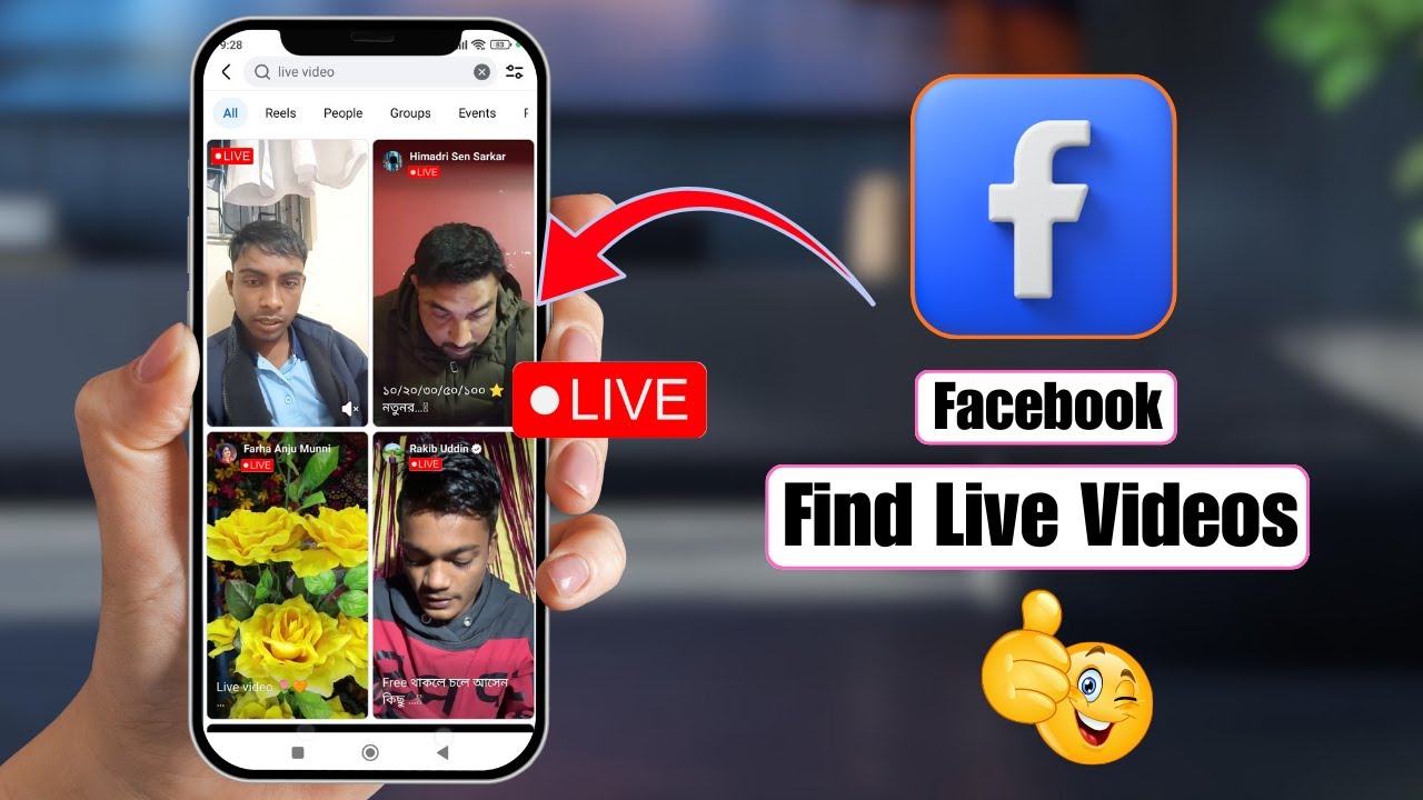 Как найти прямые трансляции в приложении Facebook