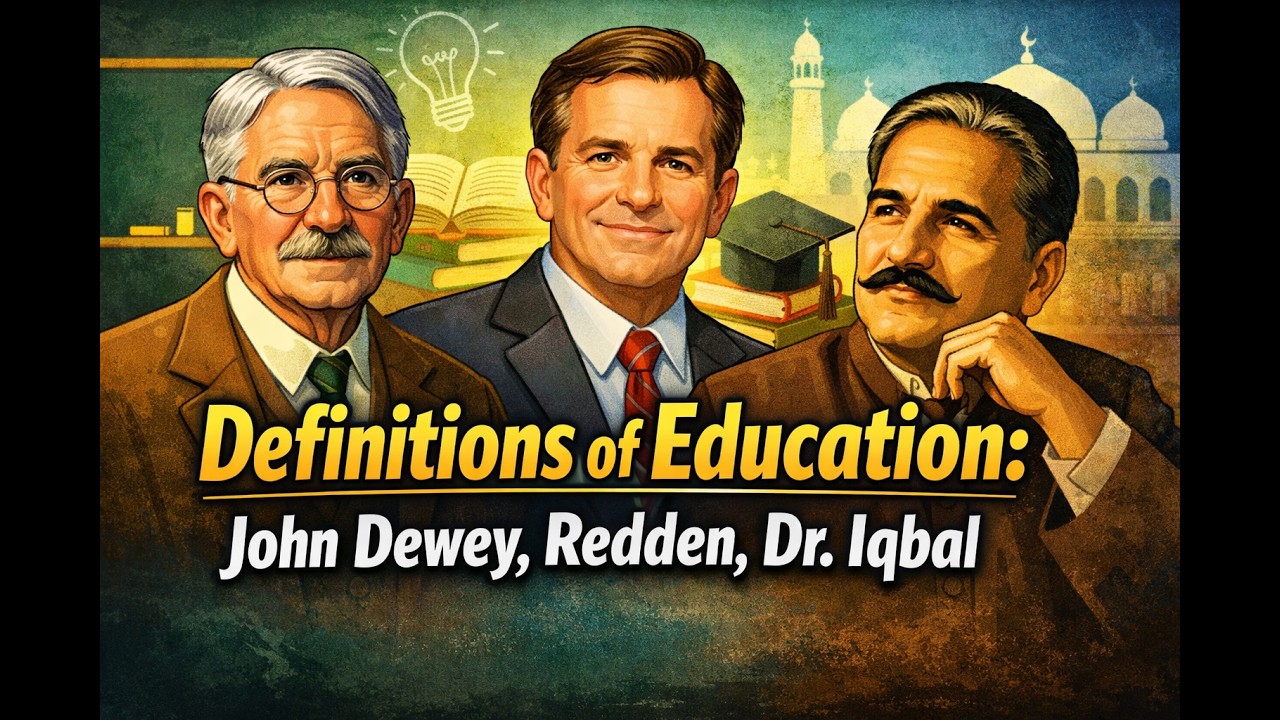 Definitions of Education:  Rousseau, Dewey, Gandhi and Dr. Iqbal 