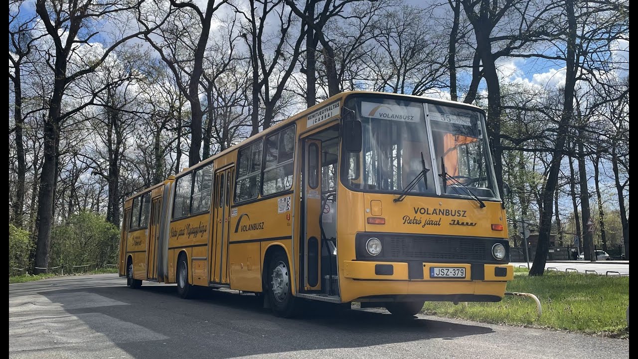 [4K60]Nyíregyháza Ikarus 280 retró járat 55-as, 8-ös egész utazás POV Örökösföld→fürdő→vasútállomás