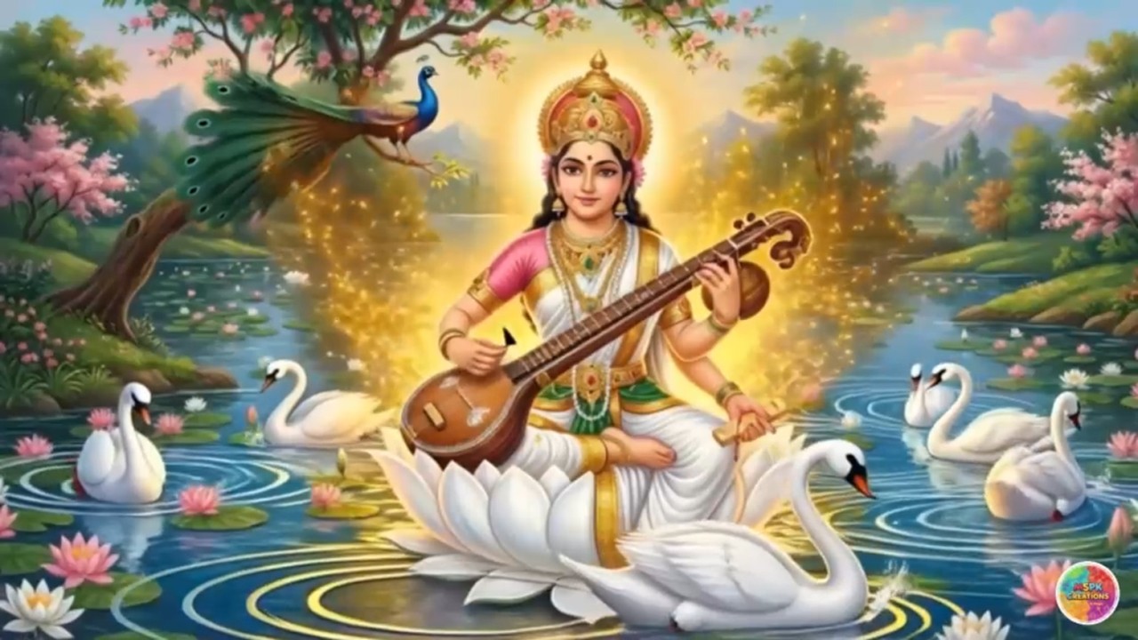 Saraswati Namastubhyam Mantra - 1008 times chanting   #slokam #saraswati #mantra #school #trending
