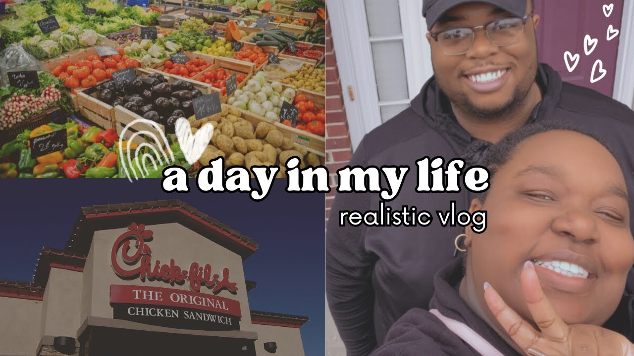 VLOG | A Day In My Life: Shopping For Furniture, Grocery Store Run, & Long Chick-fil-A Lines!￼
