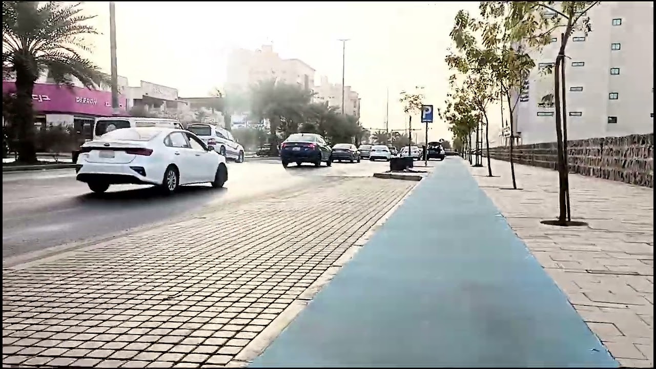 Street walking in Madinah. 