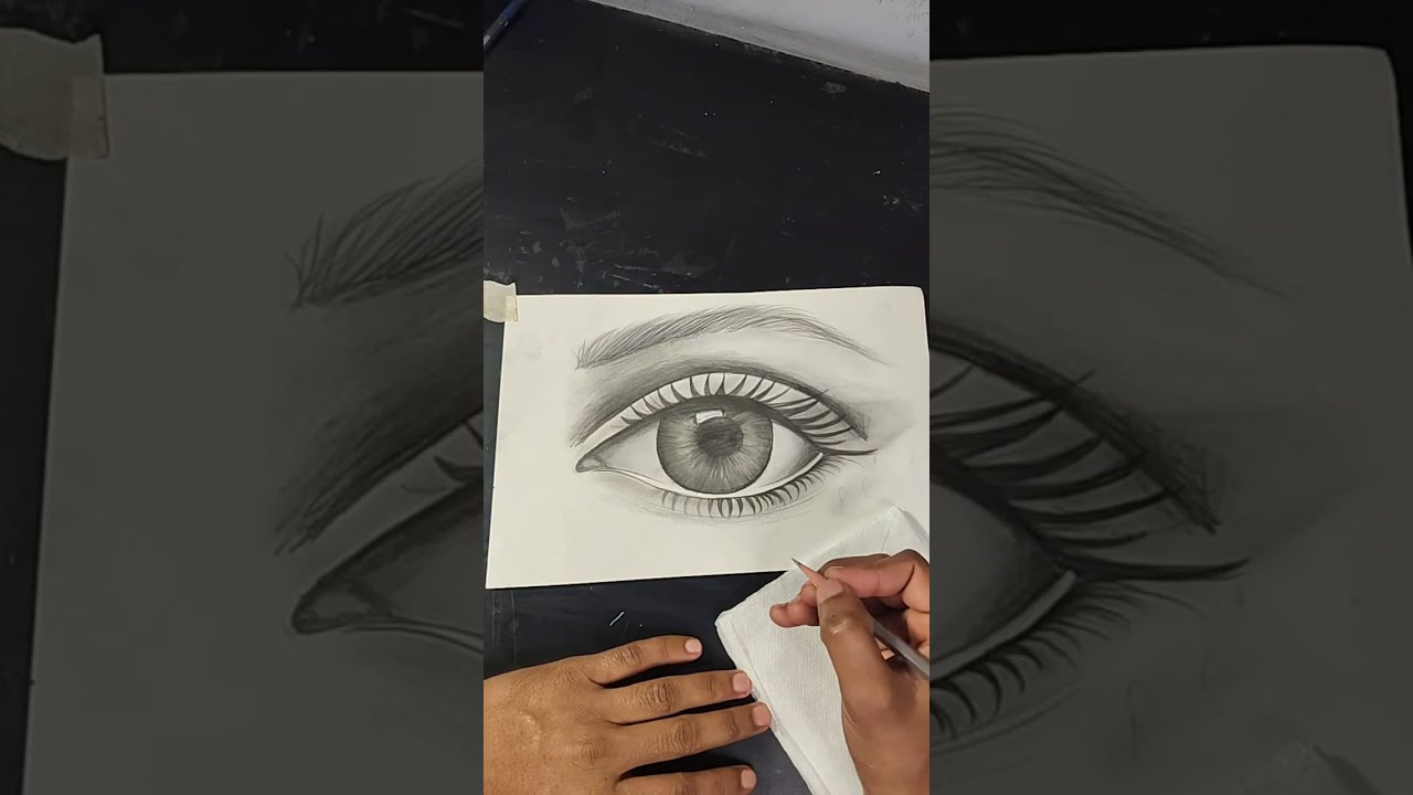 Eyes drawing finishing #video #masterartltp #art 