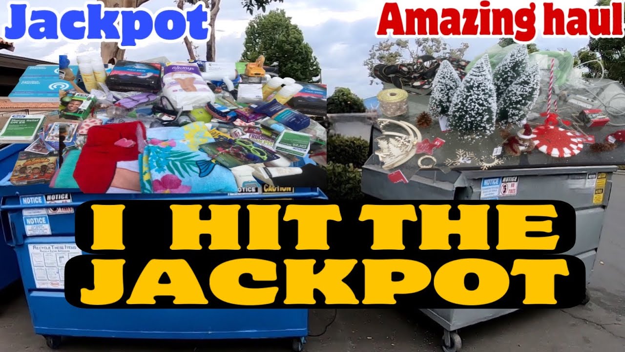 DUMPSTER DIVING - I HIT THE JACKPOT THIS IS AMAZING !! MASSIVE MEGA HAUL #dumpsterdiving