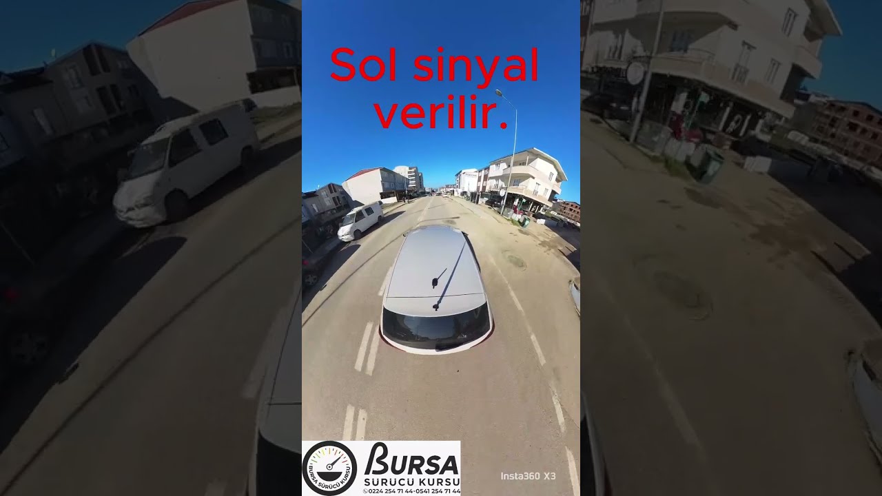 Bursa Osmangazi Yunuseli Güneştepe Direksiyon Eğitim ve Sınav Güzergahı (A) Parkuru