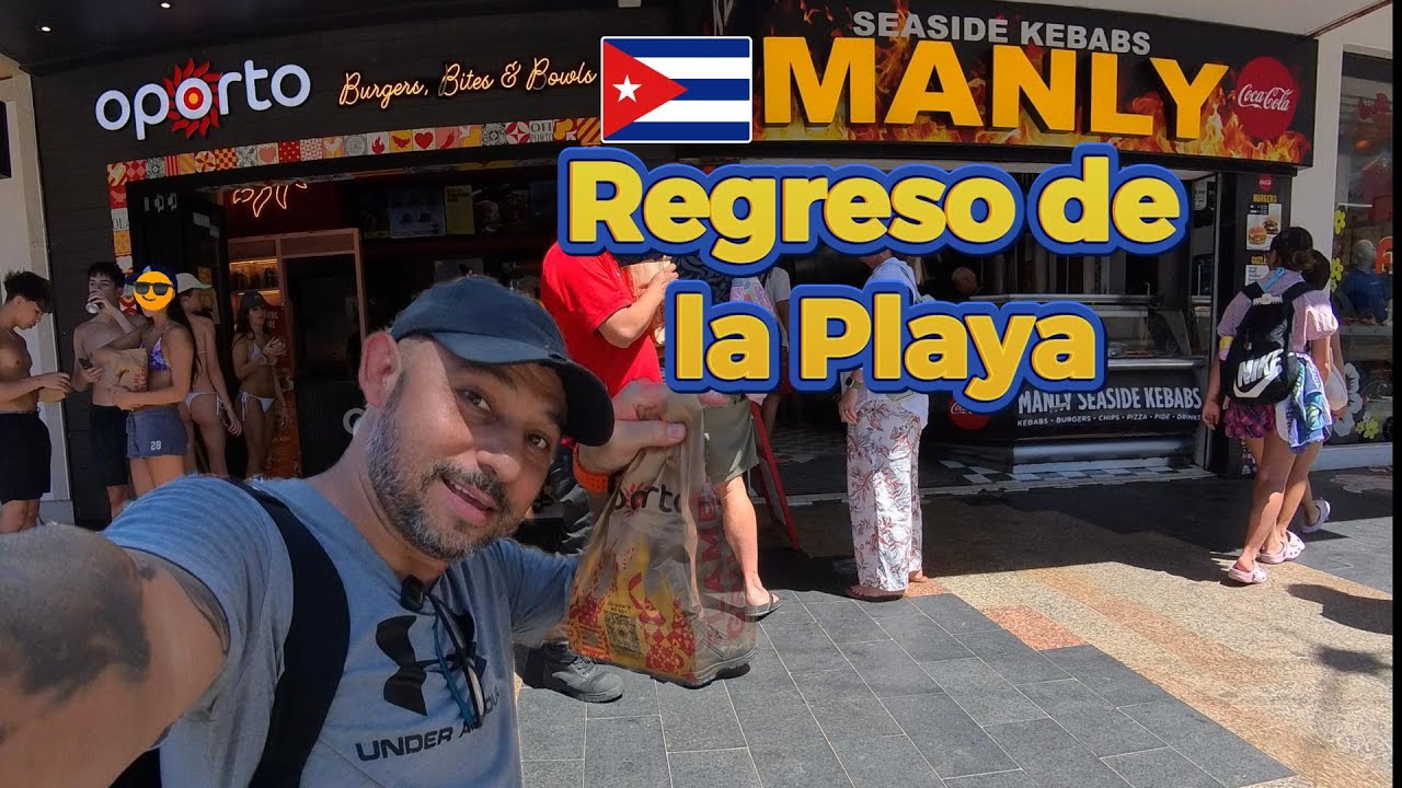 Manly Beach. Un Cubano en Australia. Regresando de la playa.