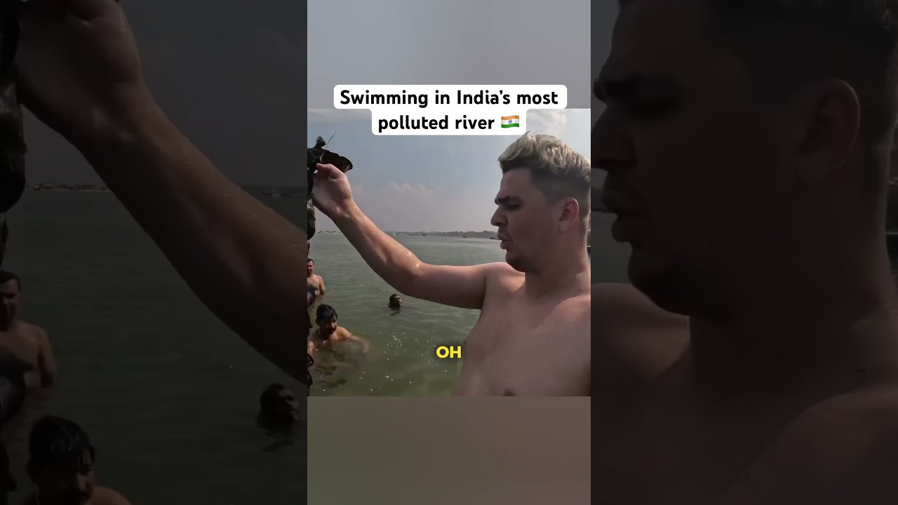 Купание в самой загрязненной реке Индии 🇮🇳