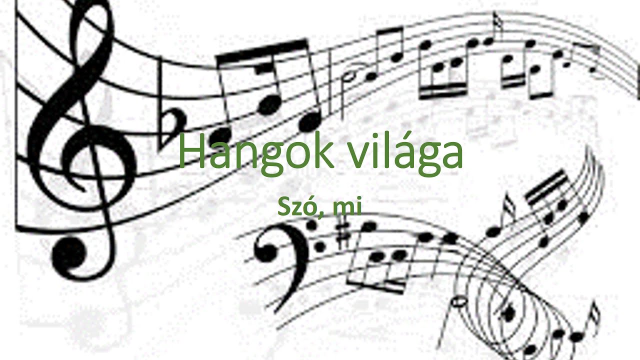 Hangok, szó mi