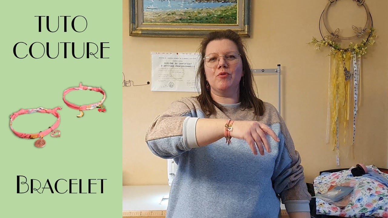 Tuto couture facile - Bracelet en tissu, le cadeau de fête des mères parfait