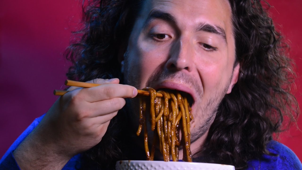 ASMR Eating Jjajangmyeon Black Bean Noodle 짜장면  먹방