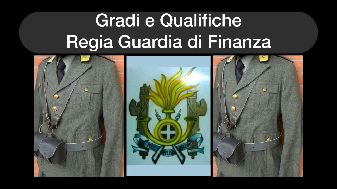 Gradi e Qualifiche Regia Guardia di Finanza