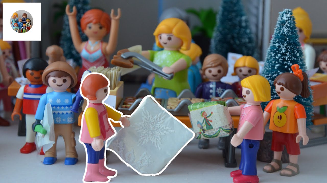 Weihnachtsmarkt in der Schule & Wichteln 🎁// Playmobil Film deutsch