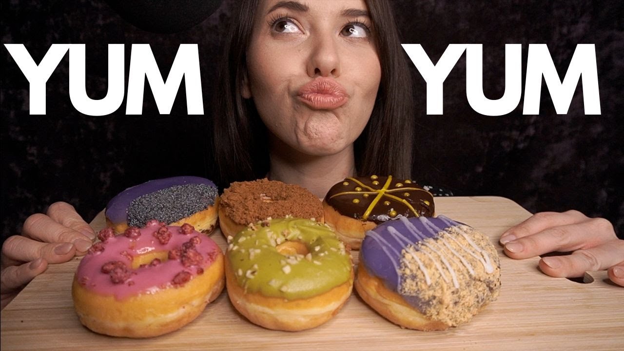 ASMR Entspanntes 🍩 Donut RATING 🍩 und REALTALK ‼️ | Whisper Eating Sounds in German/Deutsch