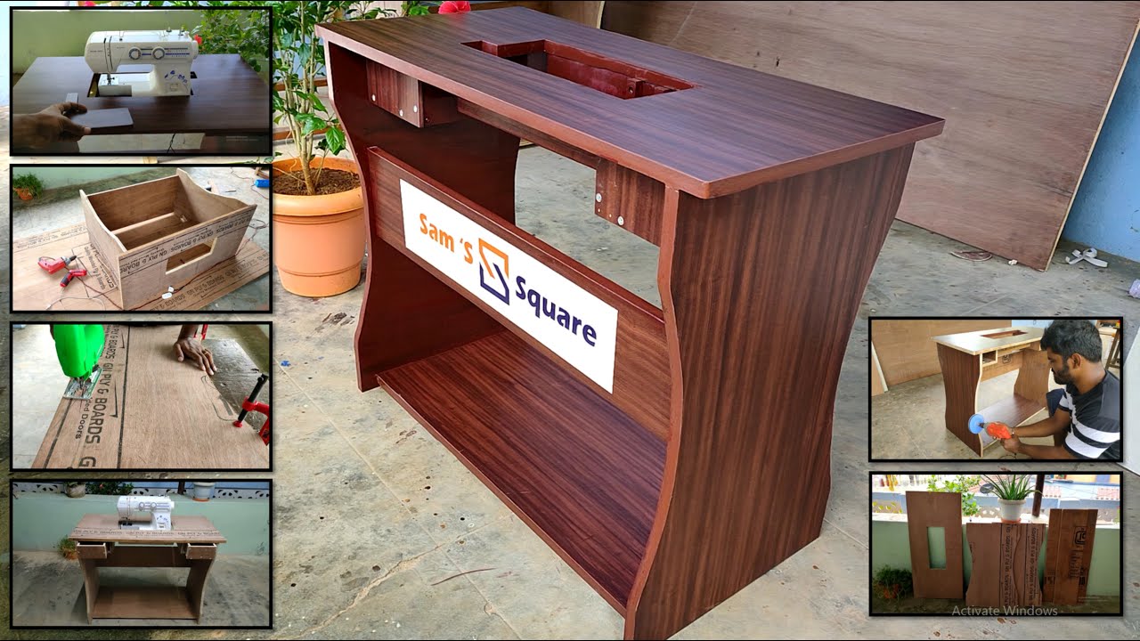 How To Make Sewing machine Table Part -1|| Table For Tailoring Machine || DIY Table || Tamil .