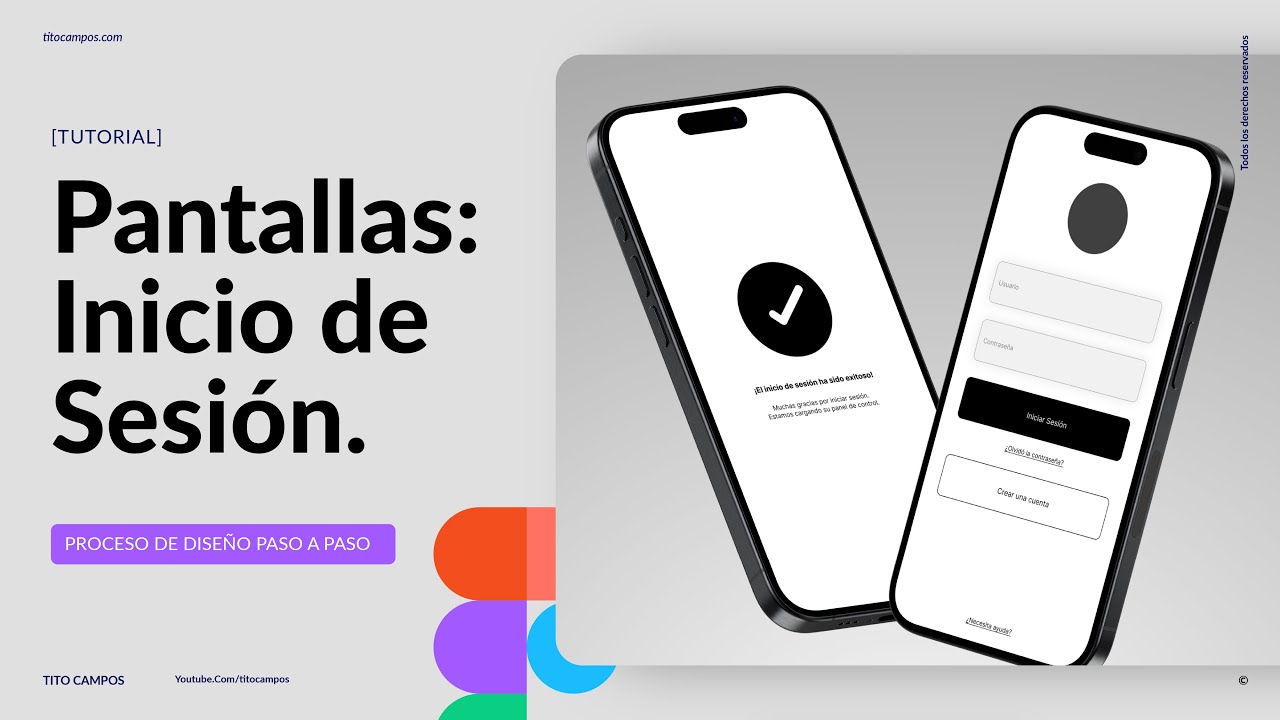 Diseño de Pantallas de Inicio de Sesión. Tutorial paso a paso en Figma – para principiantes.