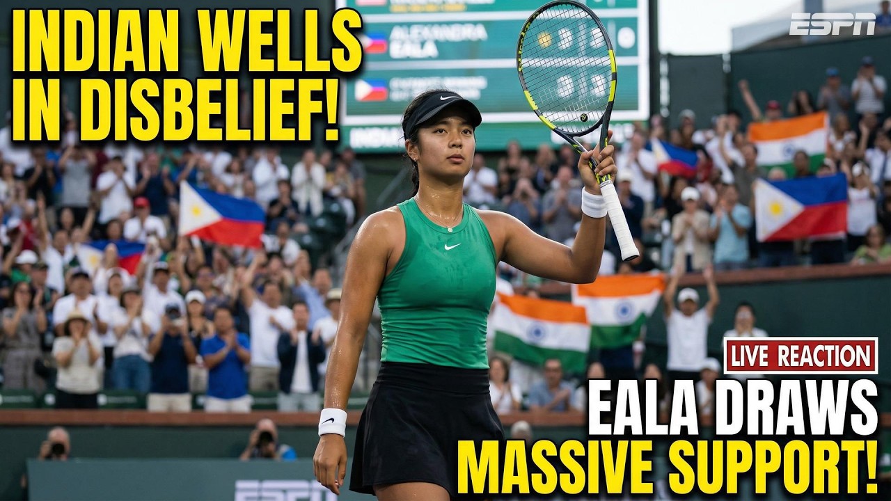 Alexandra Eala Fever! 🔥 Indian Wells Goes Wild | Massive Crowd in California