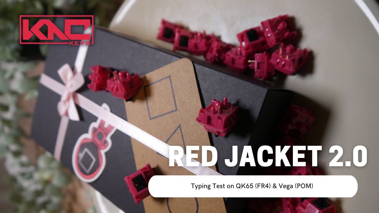 Red Jacket 2.0 Typing Test in TWO Different Keyboards/Configuration (QK65|FR4 & Vega|POM)