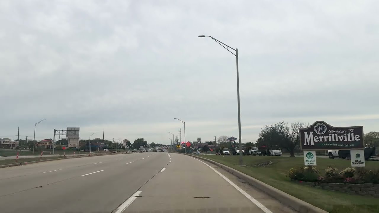 Drive around Merrillville Indiana 4k