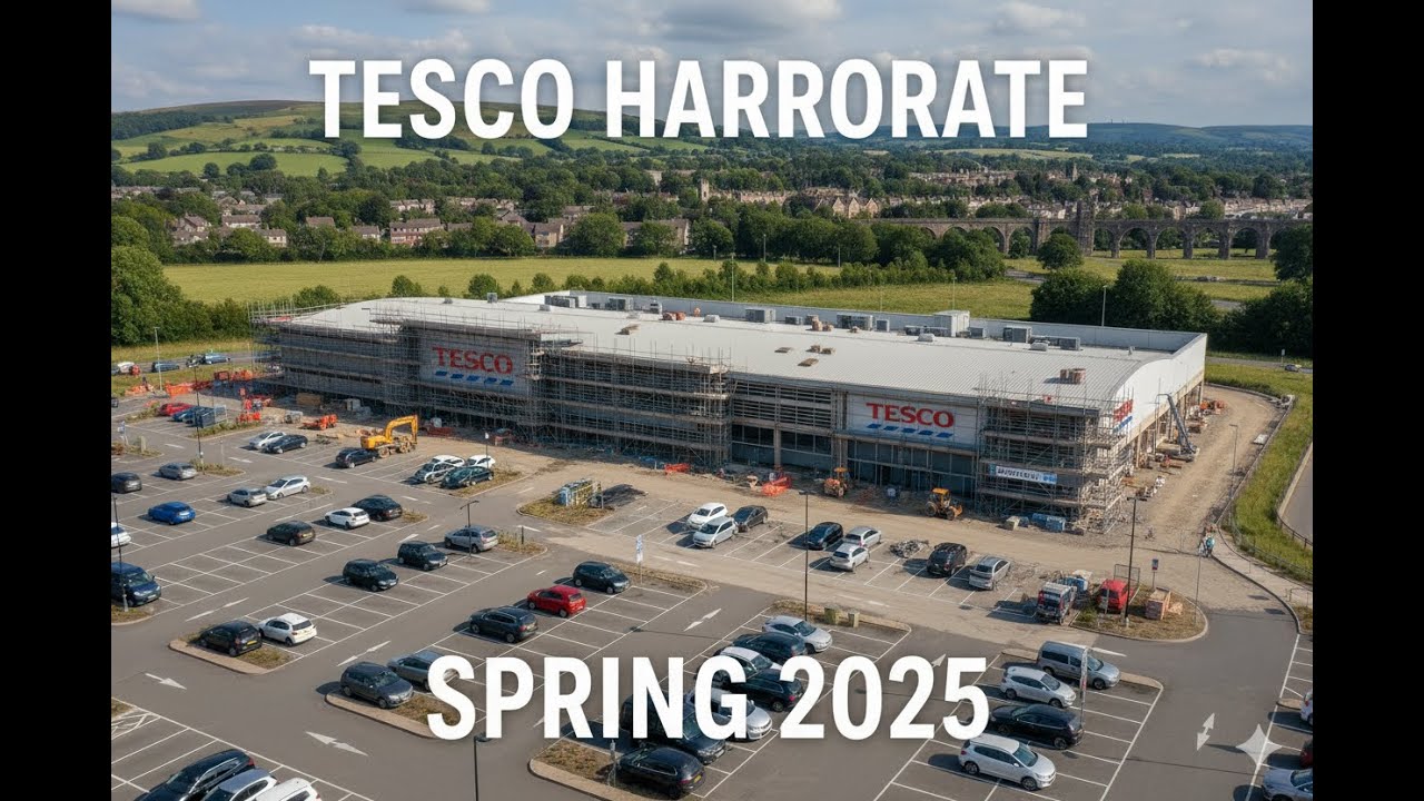 New Harrogate Tesco Drone footage April 2025