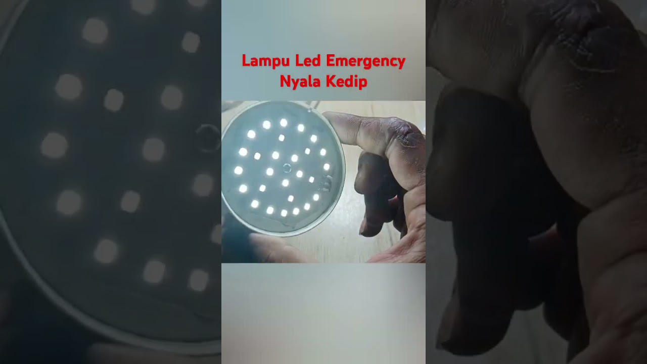 Ternyata sepele kerusakan lampu LED emergency berkedip #caraservislampuled #idekreatif #diy
