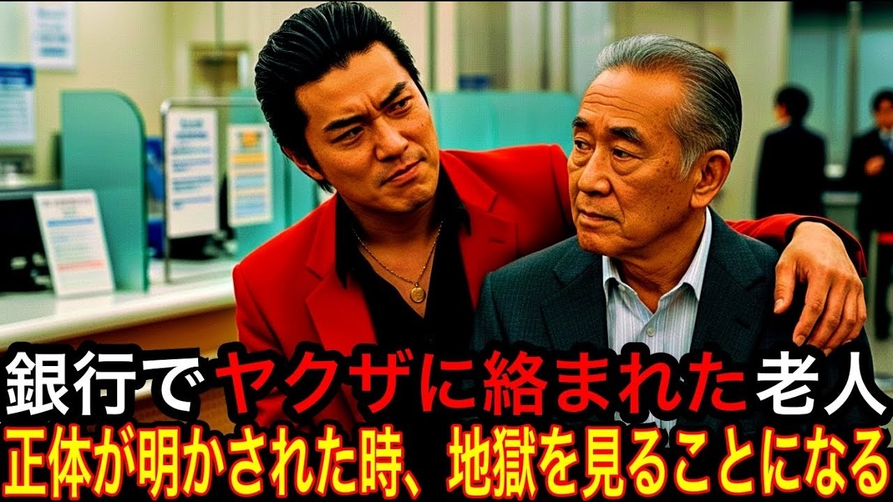銀行でヤクザに絡まれた老人｜正体が明かされた時、地獄を見ることになる