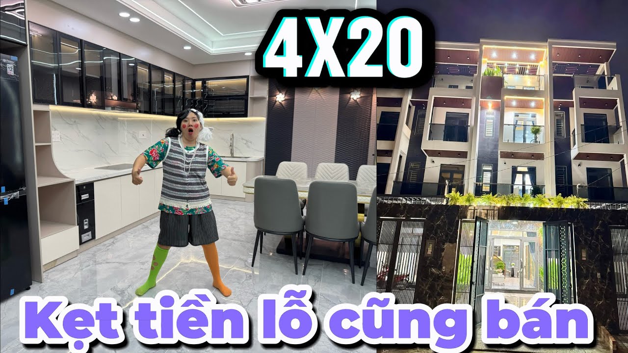 Kẹt tiền lỗ cũng bán nhà đẹp diện tích to 4x20 khu đồng bộ đường rộng 12m