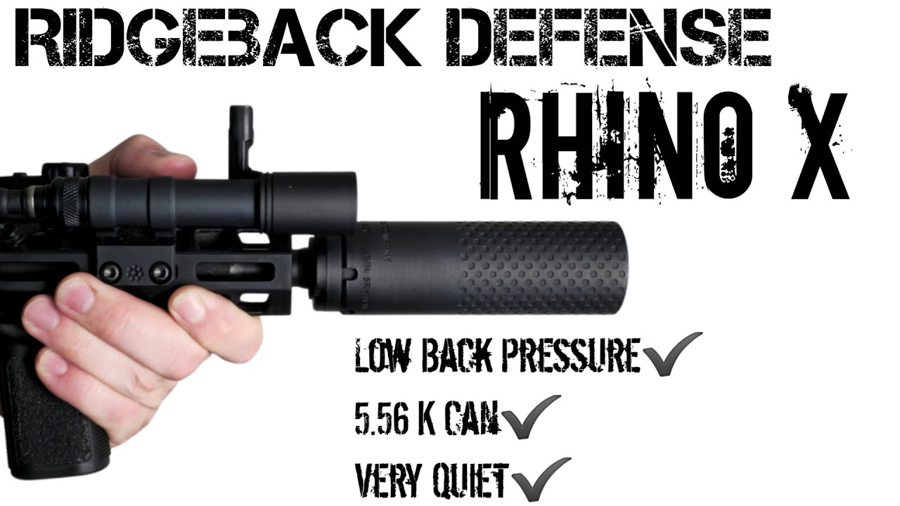 Этот подавитель бросает вызов логике — Ridgeback Defense Rhino X
