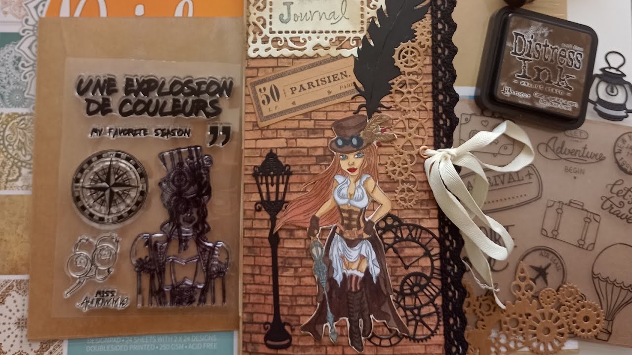 TUTO CARNET de VOYAGE façon JUNK JOURNAL ENVELOPPE KRAFT #tutorials #carnetdevoyage #junkjournal