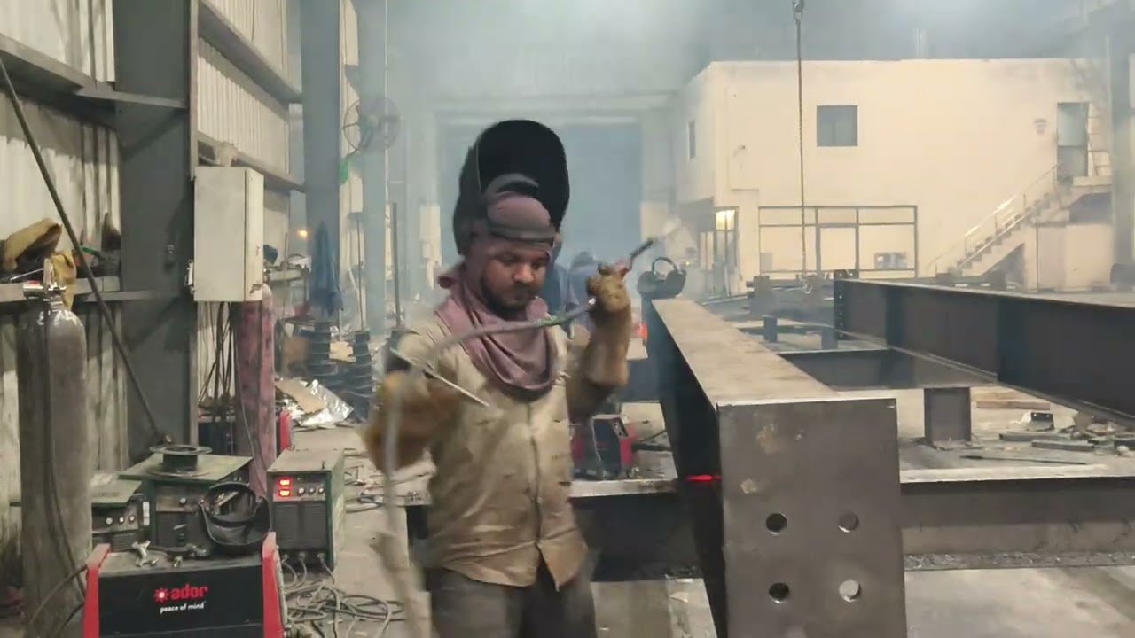 Mig welding PP laine work shop full video 