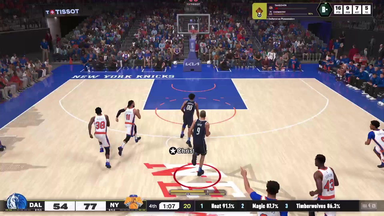 Key match between mavericks and knicks #nba #Nba2k25