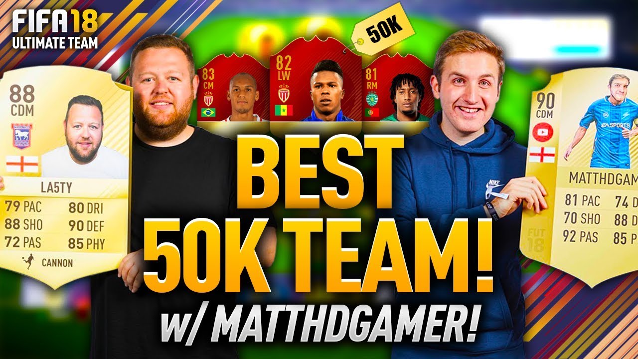 BEST 50K FUT CHAMPIONS TEAM w/ MATTHDGAMER!
