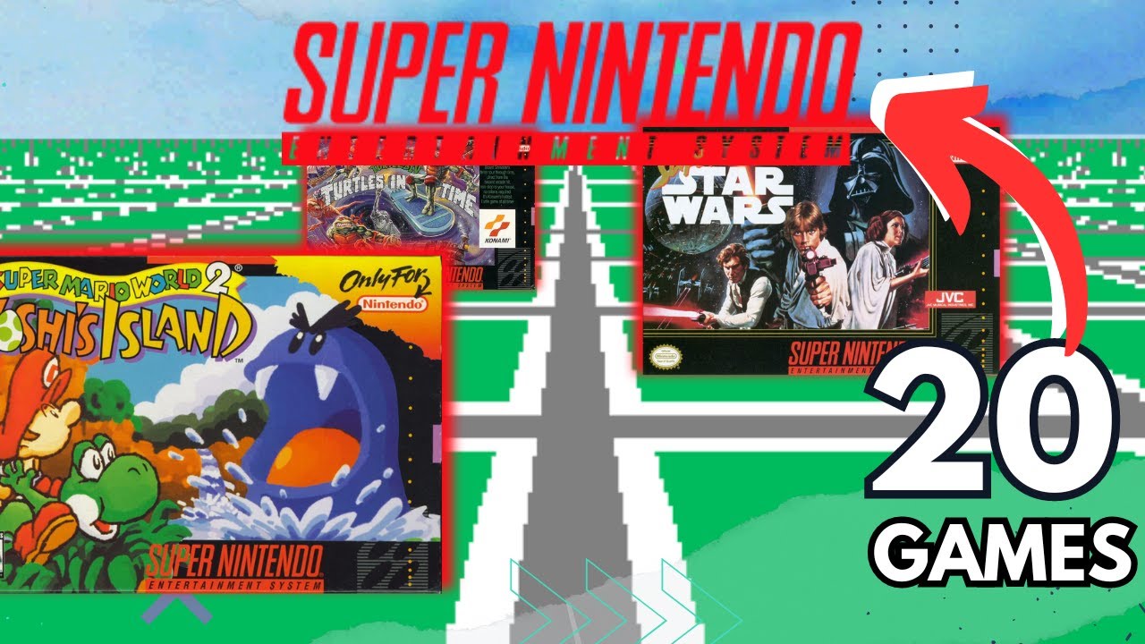 20 🟢🔵🟡🔴SNES games with MODE 7️⃣ | SNES did what GENESIS DON'T❓