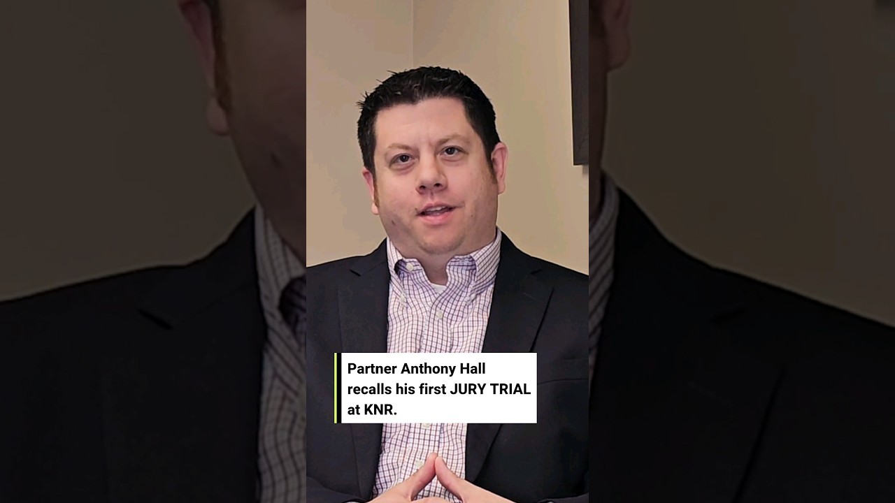 Partner Anthony Hall recalls his first jury trial at KNR. #trial #jury #lawyer #story