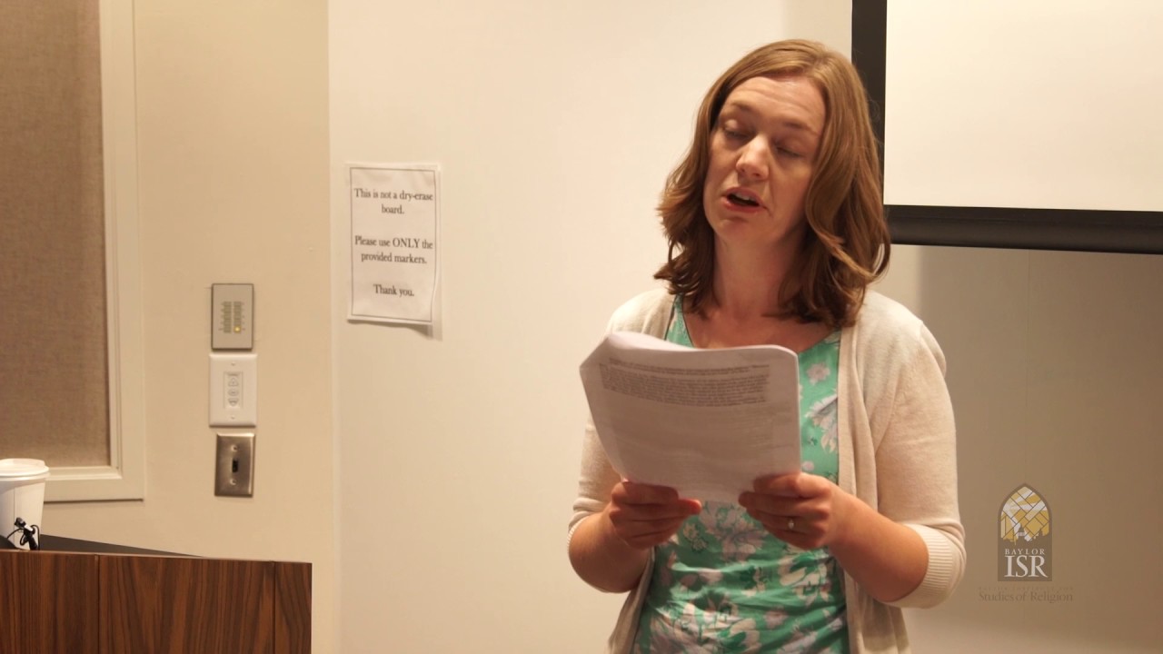 Baylor ISR - The Substance of Faith: Eleonore Stump:At-onement (Part III: Alina Beary (Baylor))