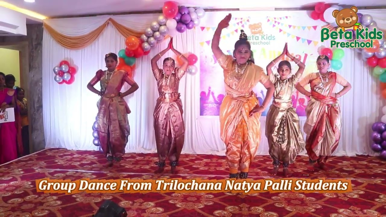 Group Dance Performance by Trilochana Natya Palli Students | Beta Kids Preschool Annual Day