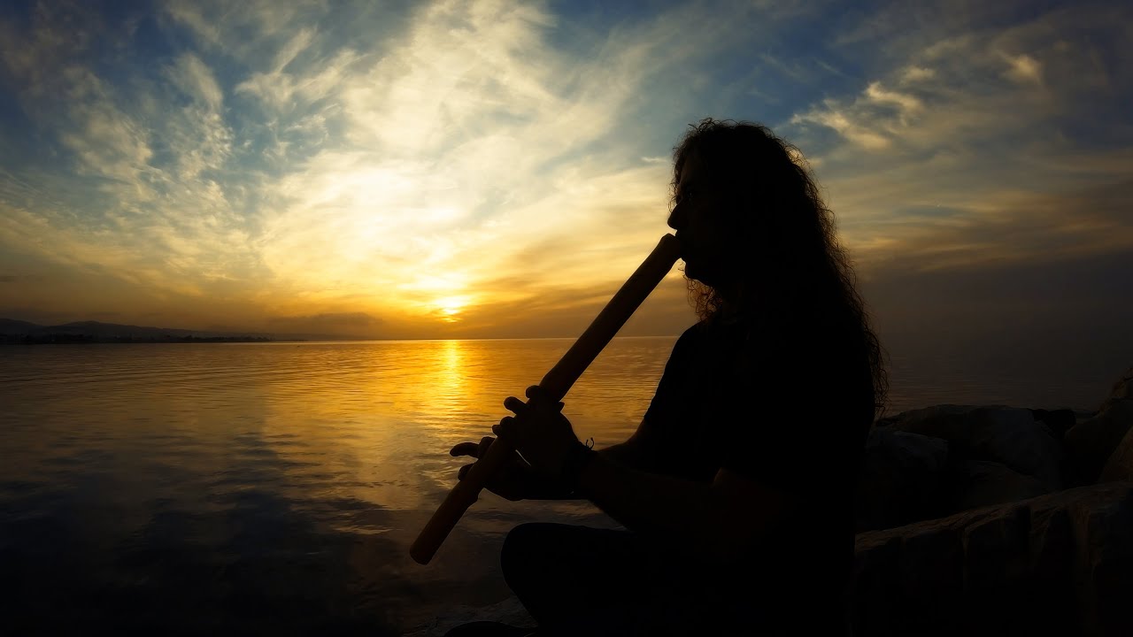 Native American Flute Music - 3 Hour Healing Meditation Sunset Music with Sea Waves - CANAO Music